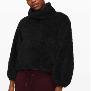 lululemon athletica Black Cowl Neck Sweater
